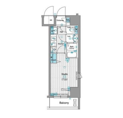 東京都中央区銀座１丁目 賃貸マンション 1K