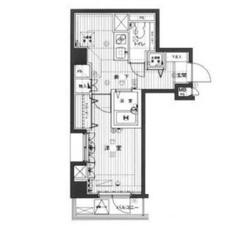 東京都港区芝２丁目 賃貸マンション 1DK