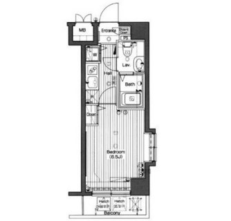 東京都港区高輪２丁目 賃貸マンション 1K