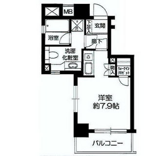 東京都港区芝２丁目 賃貸マンション 1K