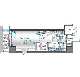 東京都中央区日本橋小網町 賃貸マンション 1K