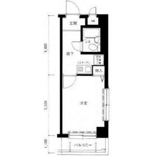 東京都品川区小山３丁目 賃貸マンション 1K