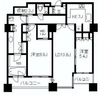 東京都港区東新橋１丁目 賃貸マンション 2SLDK