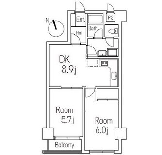 東京都中央区湊１丁目 賃貸マンション 2DK