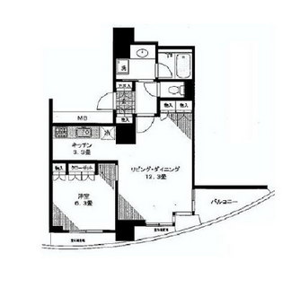 東京都品川区西五反田３丁目 賃貸マンション 1LDK