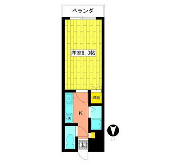 東京都品川区上大崎１丁目 賃貸マンション 1K