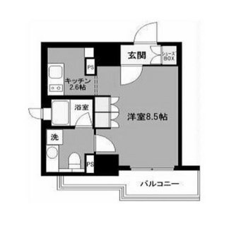 東京都港区芝２丁目 賃貸マンション 1K