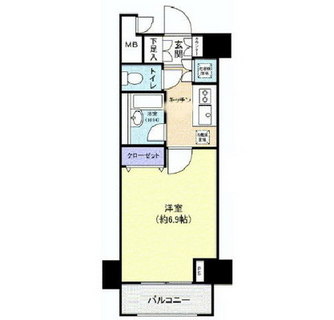 東京都中央区銀座２丁目 賃貸マンション 1K