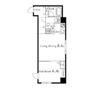 東京都中央区日本橋蛎殻町２丁目 賃貸マンション 1LDK