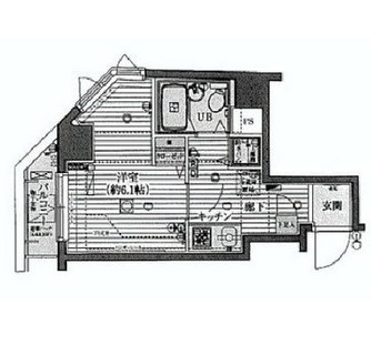 東京都中央区築地７丁目 賃貸マンション 1K