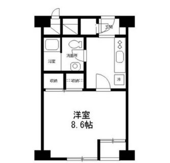 東京都港区高輪２丁目 賃貸マンション 1K