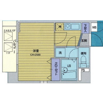 東京都中央区日本橋小舟町 賃貸マンション 1K