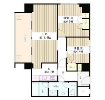 東京都中央区日本橋箱崎町 賃貸マンション 2LDK