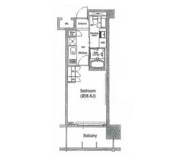 東京都港区三田４丁目 賃貸マンション 1K