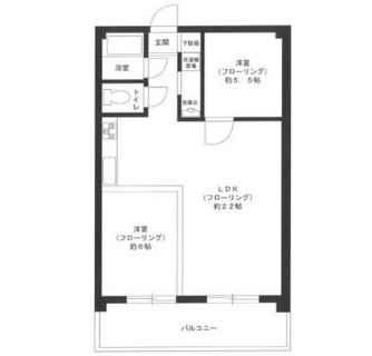 東京都港区高輪２丁目 賃貸マンション 2LDK