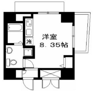 東京都品川区西五反田３丁目 賃貸マンション 1R