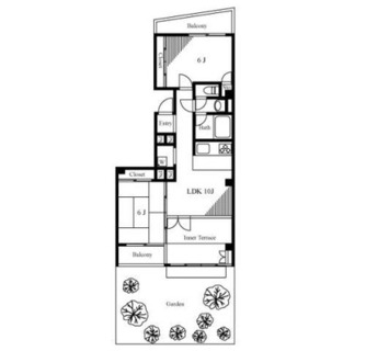 東京都港区高輪４丁目 賃貸マンション 2LDK